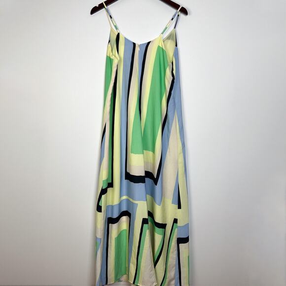Anthropologie Maeve Geometric Sleeveless Maxi Dress Size Medium - Picture 6 of 8